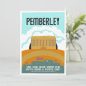 Permberley Vintage Travel Poster Kaart (Staand voorkant)
