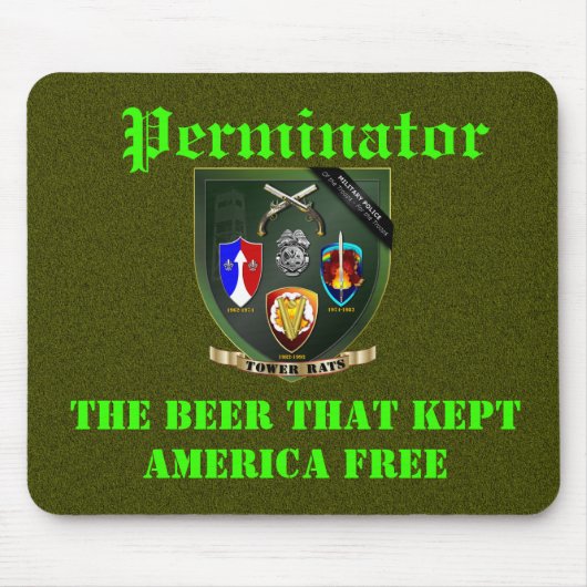 Perminator Mousepad Muismat (Voorkant)