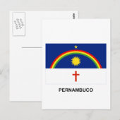 Pernambuco, vlag van Brazilië Briefkaart (Voorkant / Achterkant)