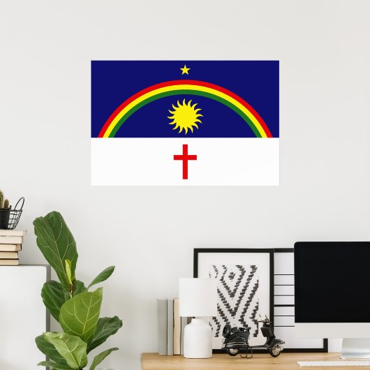 Pernambuco, vlag van Brazilië Poster (Thuiskantoor)