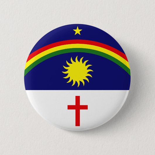 Pernambuco, vlag van Brazilië Ronde Button 5,7 Cm (Voorkant)