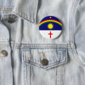 Pernambuco, vlag van Brazilië Ronde Button 5,7 Cm (In situ)