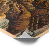 Pernelet en Zijn krokodillen Busch Circus Poster (Hoek)