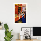 Pernot Biscuits Verpakkings Franse Cookies Reclame Poster (Thuiskantoor)