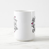 Pero First, Cafecito, met de hand geschreven Koffiemok (Center)