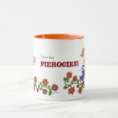 Perogie Boy Ukraine Folk Art Mok (Midden)