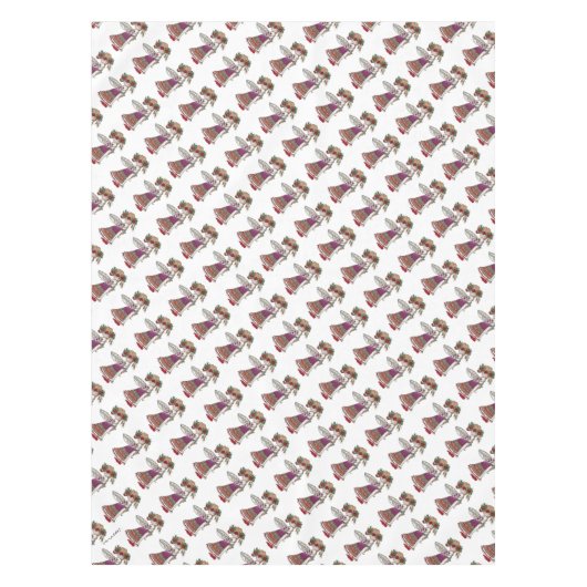 Perogie Pierogie Pyrohy Girl Oekraïense Folk Art Tafelkleed (Voorkant)