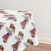 Perogie Pierogie Pyrohy Girl Oekraïense Folk Art Tafelkleed (Voorbeeld)
