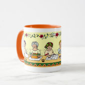 perogies, pyrohy, pierogies, Varenyky Ukraine Mok (Voorkant links)