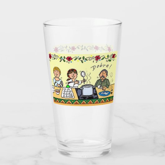 perogies, pyrohy, pierogies, vereneky glas (Achterkant)