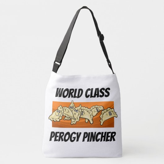 Perogy Pincher Cross Body Canvas tas van wereldkla (Achterkant)