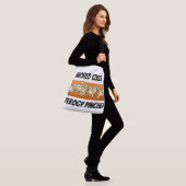 Perogy Pincher Cross Body Canvas tas van wereldkla (Op model)