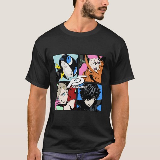 Perona 5 Pop tekens T-shirt (Voorkant)