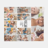 Peronalized 10 Photo Mimi Gift Fleece Blanket Deken (Voorkant (Horizontaal))