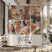 Peronalized 3 Photo Best Mimi Ever Minimalist Fleece Deken