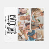 Peronalized 3 Photo Mimi Gift Fleece Deken (Voorkant (Horizontaal))