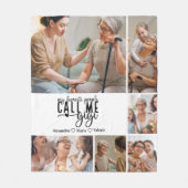 Peronalized 6 Photo Gigi Gift Fleece Deken (Voorkant)