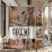 Peronalized 6 Photo Mimi Gift Fleece Deken