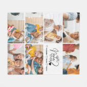 Peronalized 7 Photo Best Nana Ever Minimalist Fleece Deken (Voorkant (Horizontaal))