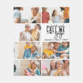 Peronalized 7 Photo Gigi Gift Fleece Deken (Voorkant)