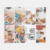 Peronalized 7 Photo Gigi Gift Fleece Deken (Voorkant (Horizontaal))