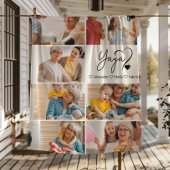 Peronalized 7 Photo Yaya Minimalist Line Art Fleece Deken