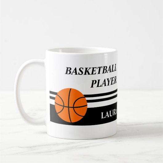 Peronalized Basketball Coffee Mug Koffiemok (Links)