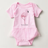 Peronalized Roze Flamingo Romper (Voorkant)