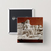 Peronificatie van de moeder van de aarde, aantijgi vierkante button 5,1 cm (Voorkant /achterkant)