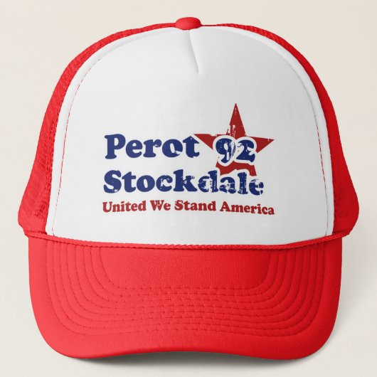 Perot Stockdale 92  politiek in crisis Trucker Pet (Voorkant)