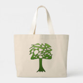 Perpetroleumether Abstracte kunst Grote Tote Bag (Achterkant)