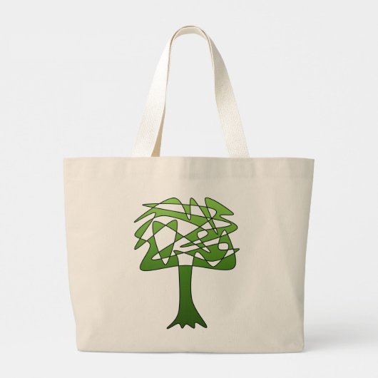 Perpetroleumether Abstracte kunst Grote Tote Bag (Achterkant)