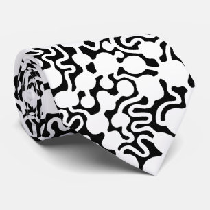 Perpetual Ant Boerderij v2 - White op Black Stropdas