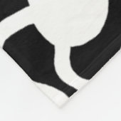 Perpetual Ant Boerderij V2 - Wit op zwart Fleece Deken (Hoek)