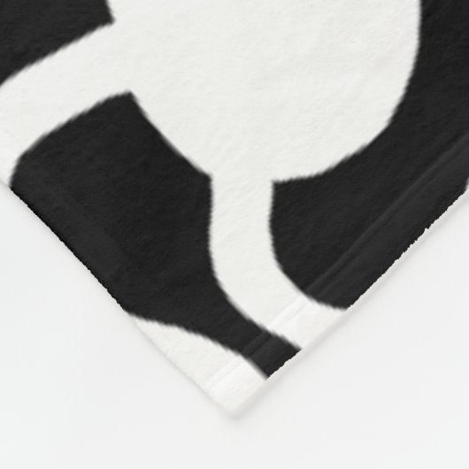 Perpetual Ant Boerderij V2 - Wit op zwart Fleece Deken (Hoek)