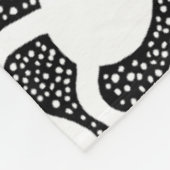 Perpetual Ant Boerderij - zwart en wit Fleece Deken (Hoek)