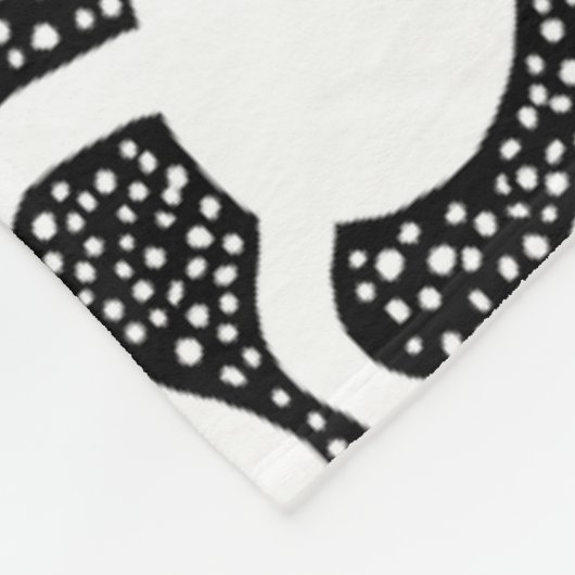 Perpetual Ant Boerderij - zwart en wit Fleece Deken (Hoek)