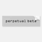 Perpetual Beta bumper sticker, CCCCCC grijs Bumpersticker (Voorkant)