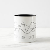 Perpetual Black Line "Go with the good flow" Tweekleurige Koffiemok (Center)