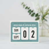 Perpetual Calendar bewaart het Briefkaart van de D (Staand voorkant)