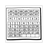 Perpetual Calendar Rubberstempel (Afrduk)