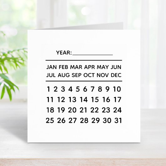 Perpetual Calendar Rubberstempel
