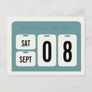 Perpetual Calendar Save the Date Aankondiging