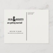 Perpetual Calendar Save the Date Aankondiging (Achterkant)