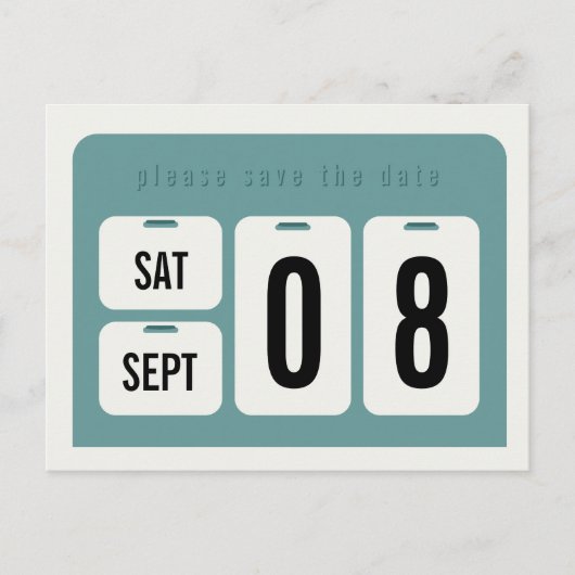 Perpetual Calendar Save the Date Aankondiging (Voorkant)