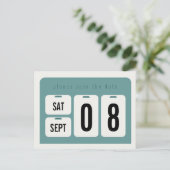 Perpetual Calendar Save the Date Aankondiging (Staand voorkant)
