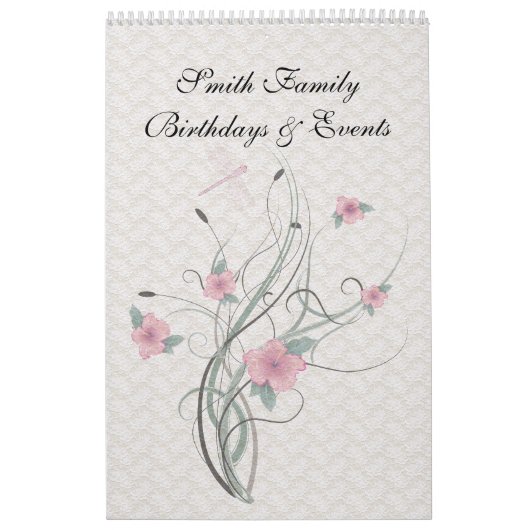 Perpetual Dutch Birthday Calendar  Lace Kalender (Hoes)