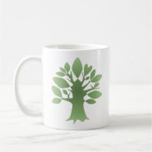 Perpetual Green Tree Love Infinity Line Art Koffiemok (Links)