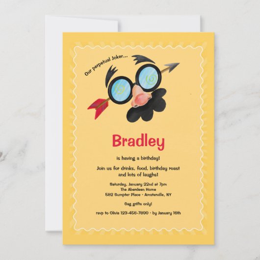 Perpetual Joker Birthday Party Kaart (Voorkant)
