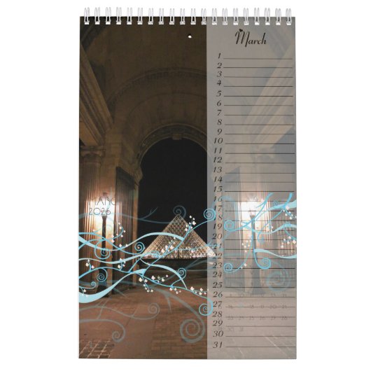 Perpetual Paris Birthday Jubileum Calendar Kalender (Mar 2026)